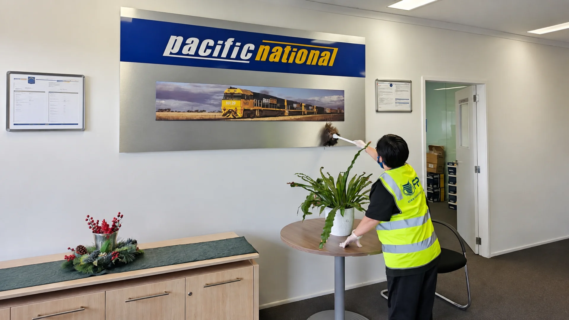 FPS Integrated Services team servicing a commercial property